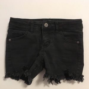 Black Jean shorts